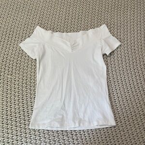 NWOT White Off the Shoulder Top